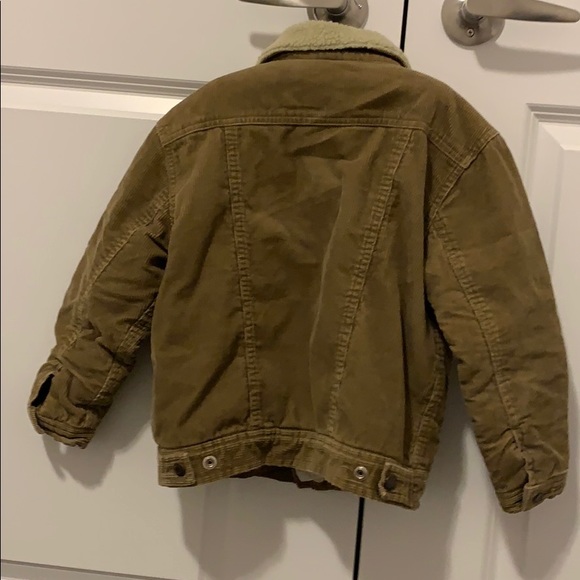 Corduroy Sherpa lined boys coat - Picture 2 of 3